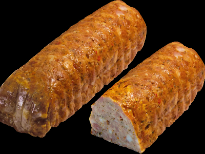 Рулет копчено-вареный из свинины с паприкой