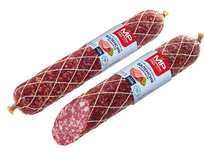 Колбаса сырокопченая \Валенсия Мраморная\