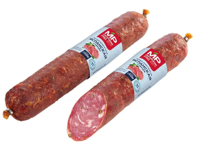 Колбаса сырокопченая \Испанская с перцем\