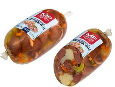 Сердечки куриные в желе, \Мозаика\