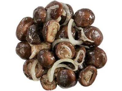 Груздь, с чесноком и луком