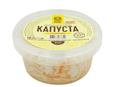 Капуста квашеная, \Smart food\, с морковью, 500г