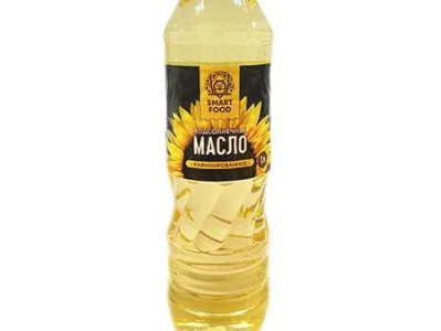 Масло растительное \Smart food\, подсолнечное, рафинированное дезодорированное, высший сорт, 1л