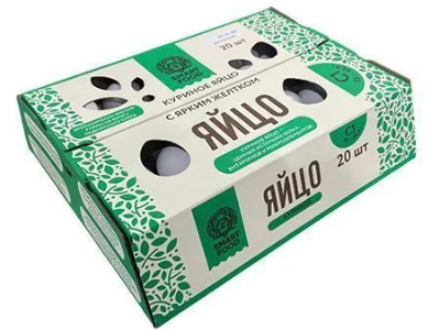 Яйцо куриное, столовое, \Smart food\, C1, 20шт