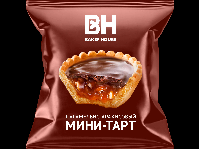 Мини-тарт с арахисом и карамелью \Baker House\ (штучно)