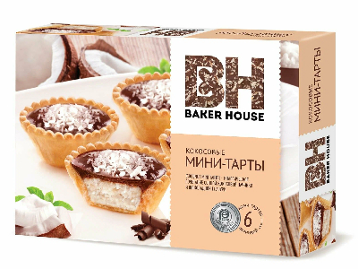 Мини-тарты \Baker House\ Кокосовая начинка