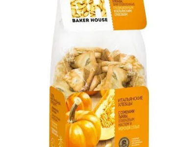 Хлебцы, \Baker House\, \Итальянские\, тыква, 250г