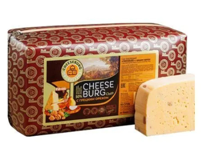 Сыр \Cheeseburg\, грецкий орех, 50%