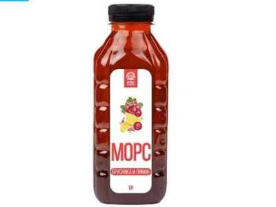 Морс, \Smart food\, брусника, лимон, 1л
